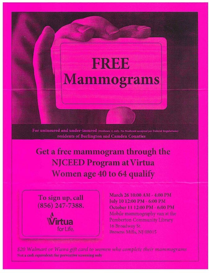 Free Mammograms